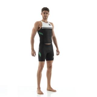 Foto SANTINI Camiseta de tirantes TRIATHLON TRE Negro Verde Blanco