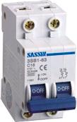 Foto Sassin interruptor magnetotérmico 2p .16a. 6ka. curva c