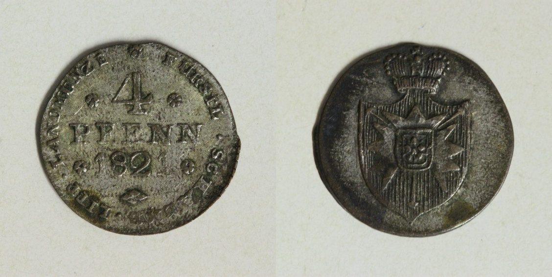 Foto Schaumburg-Lippe 4 Pfennig 1821
