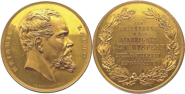 Foto Schlesien-Sprottau Vergoldete Bronzemedaille 1876