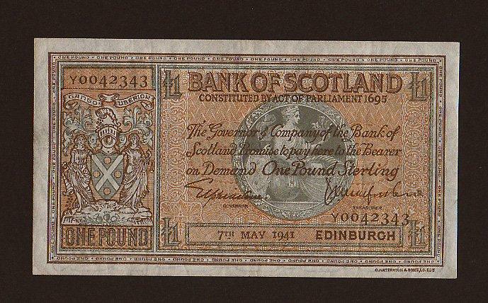 Foto Schotland 1 Pound 7 5 1941 foto 747028