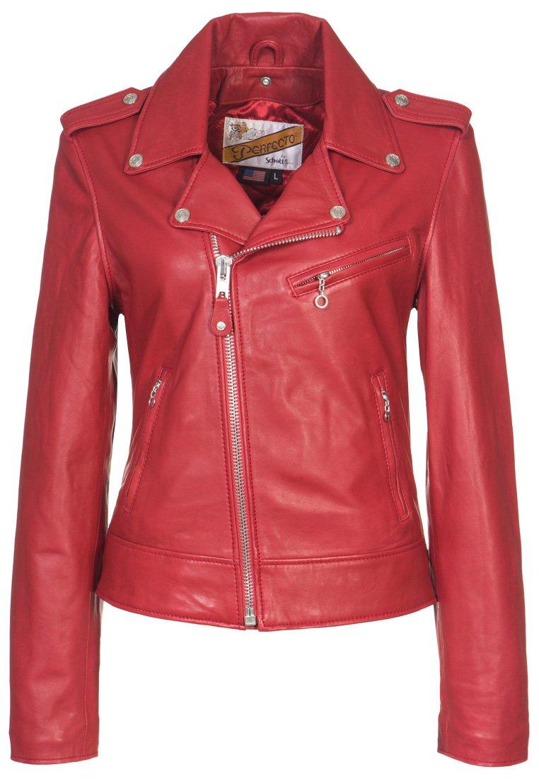 Foto Schott Nyc Chaqueta De Cuero Rojo M foto 286426