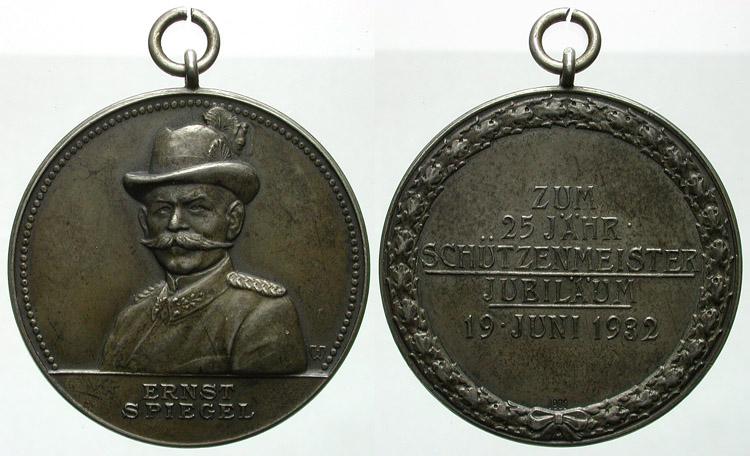 Foto Schützenmedaillen-Deutschland Tragbare Silbermedaille 1932