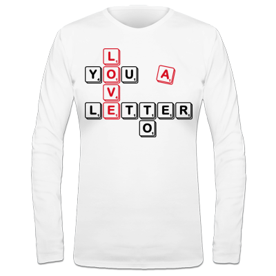 Foto Scrabble Love Camiseta manga larga de mujer foto 828827