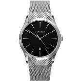 Foto Sekonda Gents Stainless Steel Mesh Bracelet Watch With Black Dial foto 881650