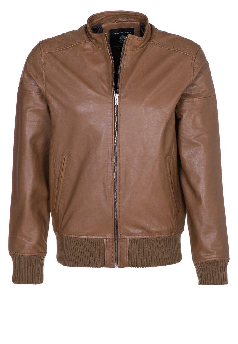 Foto Selected Homme Chaqueta De Cuero Marrón L foto 330267