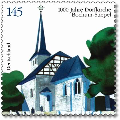 Foto Sello de Alemania 2471 Iglesia de Bochum-Stiepel