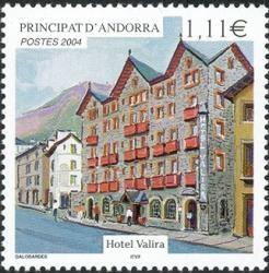 Foto Sello de Andorra francesa 593 Hotel Valira foto 917712