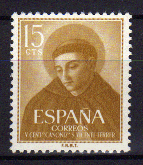 Foto Sellos España II Centenario Correo 1955 1183 San Vicente Ferrer foto 769701