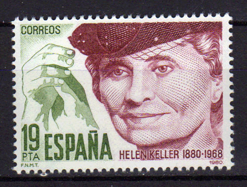 Foto Sellos España II Centenario Correo 1980 2574 Hellen Keller