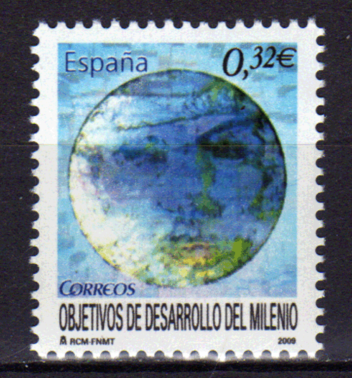 Foto Sellos España II Centenario Correo 2009 4479 Milenio