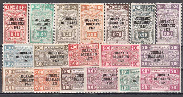 Foto Sellos Paises Belgica Periodicos 118
