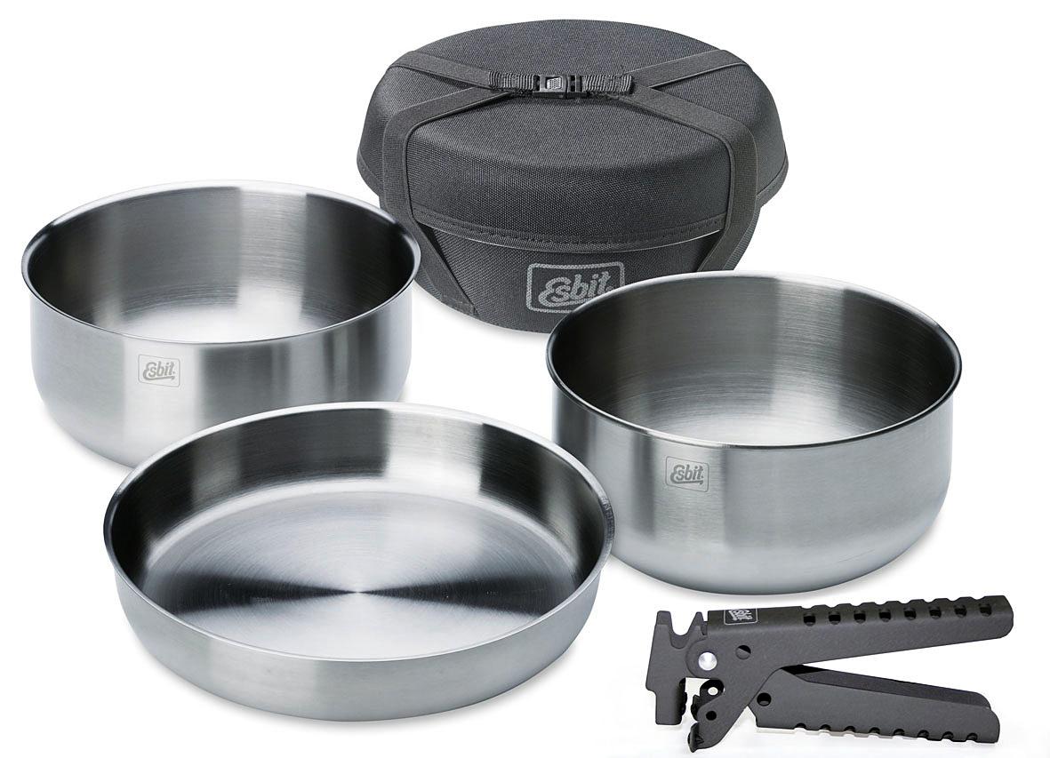 Foto set de cocina Esbit Set para cocinar de acero inoxidable gris/bl