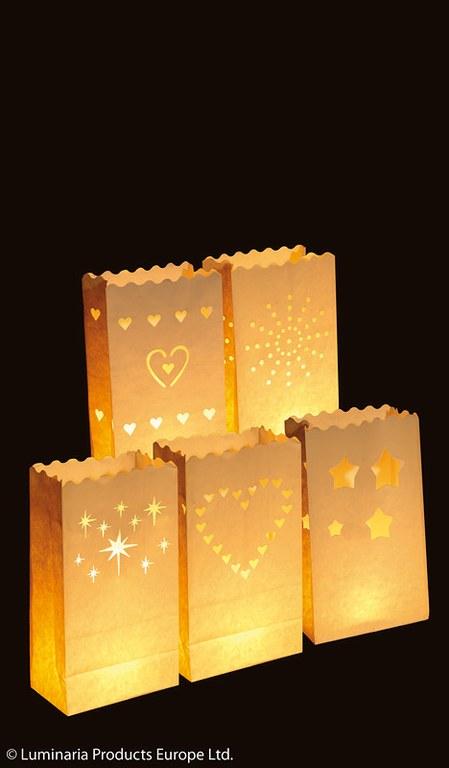 Foto Set de luces de papel motivos mixtos