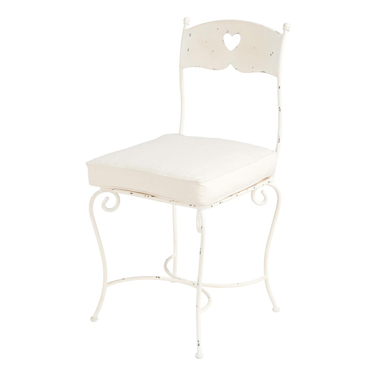 Foto Silla blanca de metal Constance foto 599094