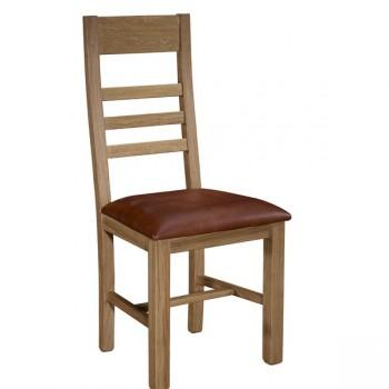 Foto Silla roble quercus asiento tapizado.