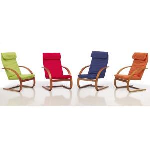 Foto SILLON RELAX GRINGO CEREZO NARANJA