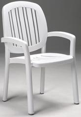 Foto SILLON RESINA APILABLE PONZA-BLANCO BLANCO