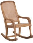 Foto Sillón mecedor de teca maciza mecedor 55 cm