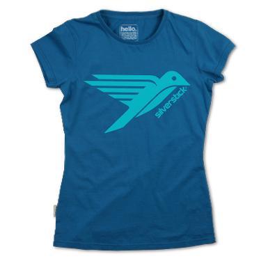 Foto Silverstick Organic Cotton 'Bird' T-Shirt (Ladies - Celestial)