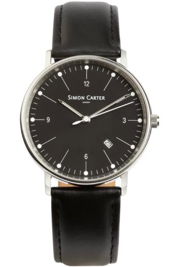 Foto Simon Carter Gents Leather Strap Watch WT2201BK