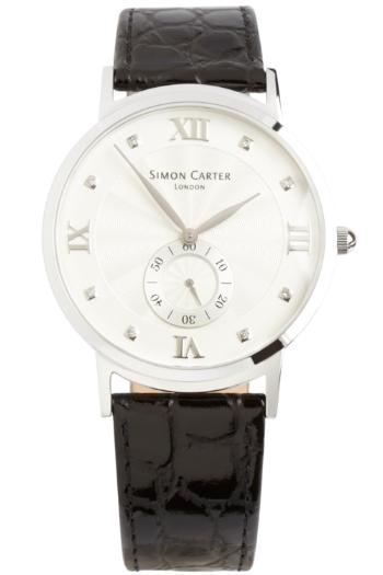 Foto Simon Carter Gents Leather Strap Watch WT2203WH