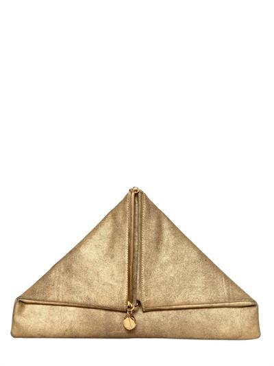 Foto simone rainer triangular rubedo leather clutch foto 537120