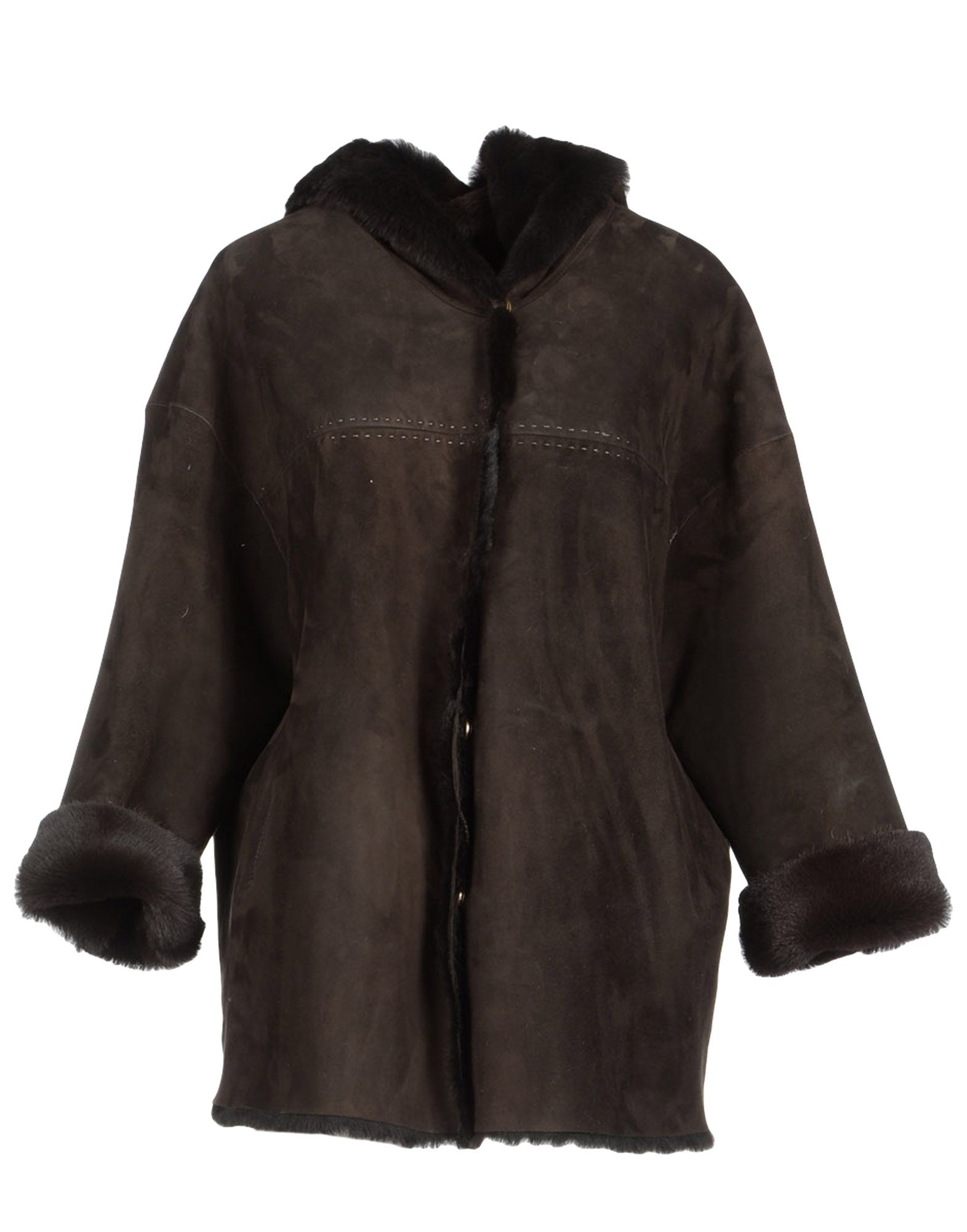 Foto Simonetta Ravizza Chaquetas De Piel Mujer Café foto 741040