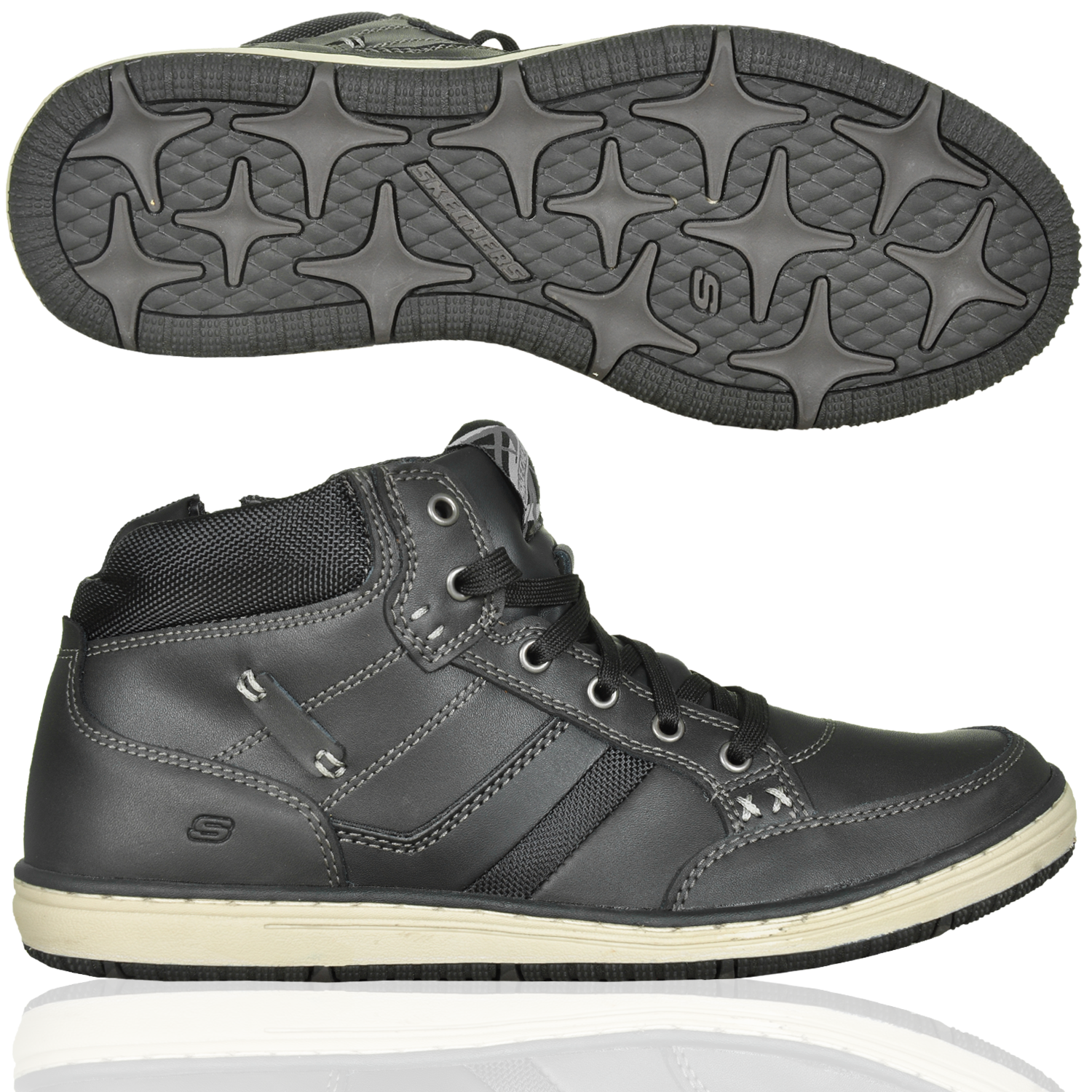 Foto Skechers Irvin Luray La Zapatilla De Deporte De Alta Gris Oscuro foto 274429