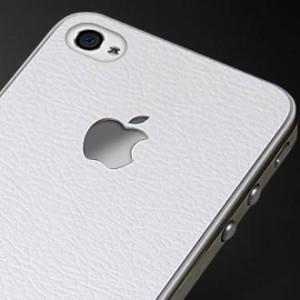 Foto Skin iphone 4 piel sgp deep black blanco foto 166406