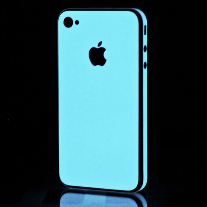 Foto SlickWraps Vivid Glow Blue for iPhone 4 & iPhone 4S - Full Body Wrap