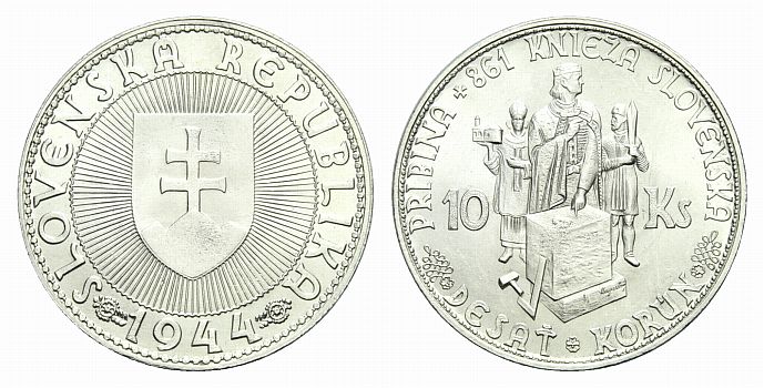 Foto Slowakei 10 Korun 1944