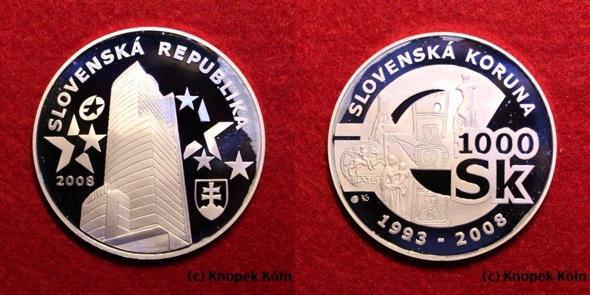 Foto Slowakei 1000 Korun Kronen 2008
