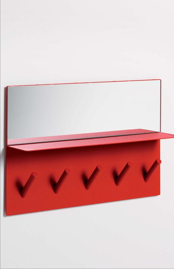 Foto SMD Design Sticks Mirror rojo Kleinmöbel