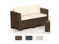 Foto Sofa terraza 2 plazas poliratan