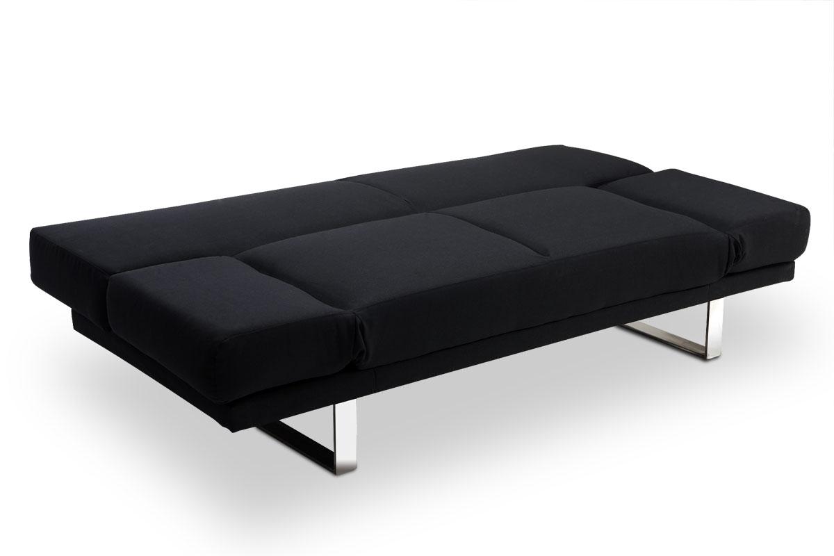 Foto Sofá convertible de diseño negro ATLANTA