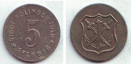 Foto Solingen 5 Pfennig 1919 foto 895601