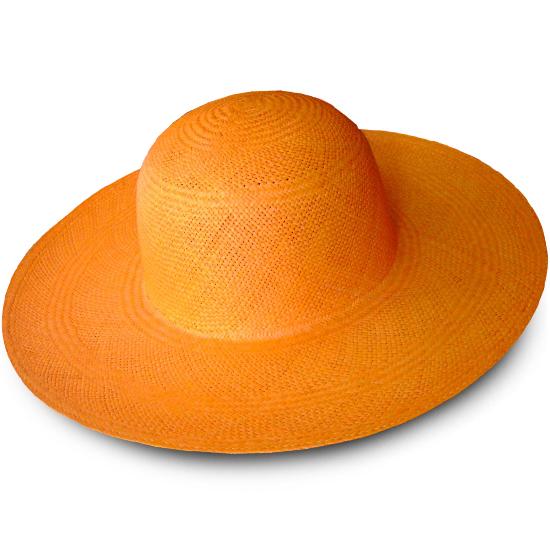 Foto Sombrero de Panamá Brisa Naranja para mujer