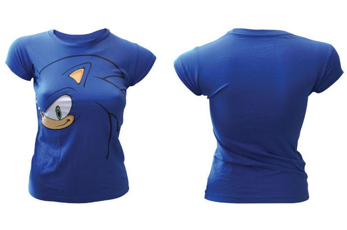 Foto Sonic The Hedgehog Camiseta Chica Big Face Talla S
