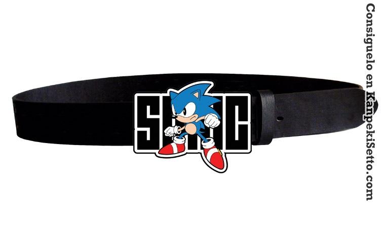 Foto Sonic The Hedgehog Correa Full Body Logo Talla L