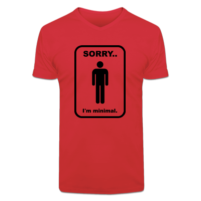 Foto Sorry Minimal Camiseta cuello de pico foto 301705