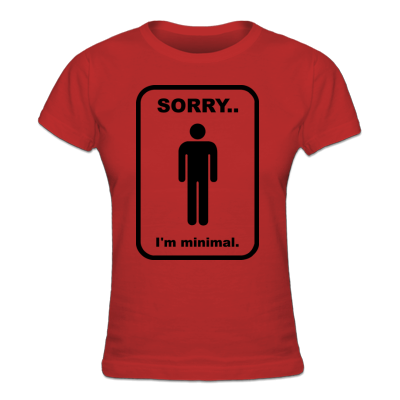 Foto Sorry Minimal Camiseta Mujer foto 301718