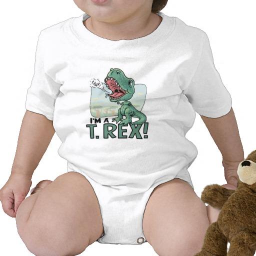 Foto Soy ideas de un regalo de T. Rex Dinosaur Traje De Bebé foto 583388