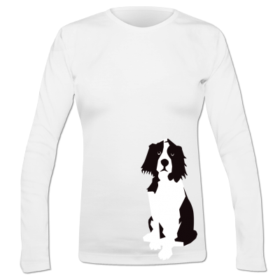 Foto SpringerSpaniel sw Camiseta Manga Larga Mujer foto 56163