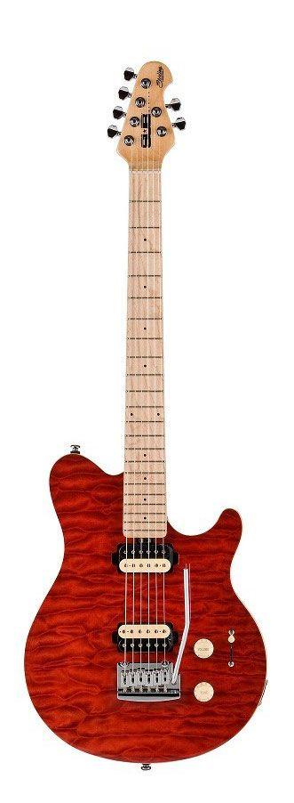 Foto Sterling By Musicman Sub Ax3 Trd M Guitarra Electrica Transparent Red