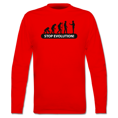 Foto Stop Evolution Humor Camiseta manga larga