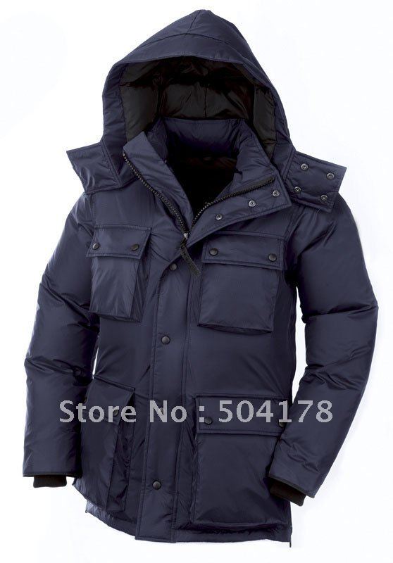 Foto styl largo 100% de las compras del invierno del abrigo esquimal del ganso abajo de la capa caliente libre del invierno foto 76276