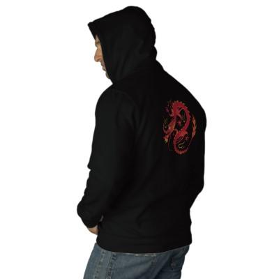 Foto Sudadera con capucha bordada de la cremallera con foto 95286