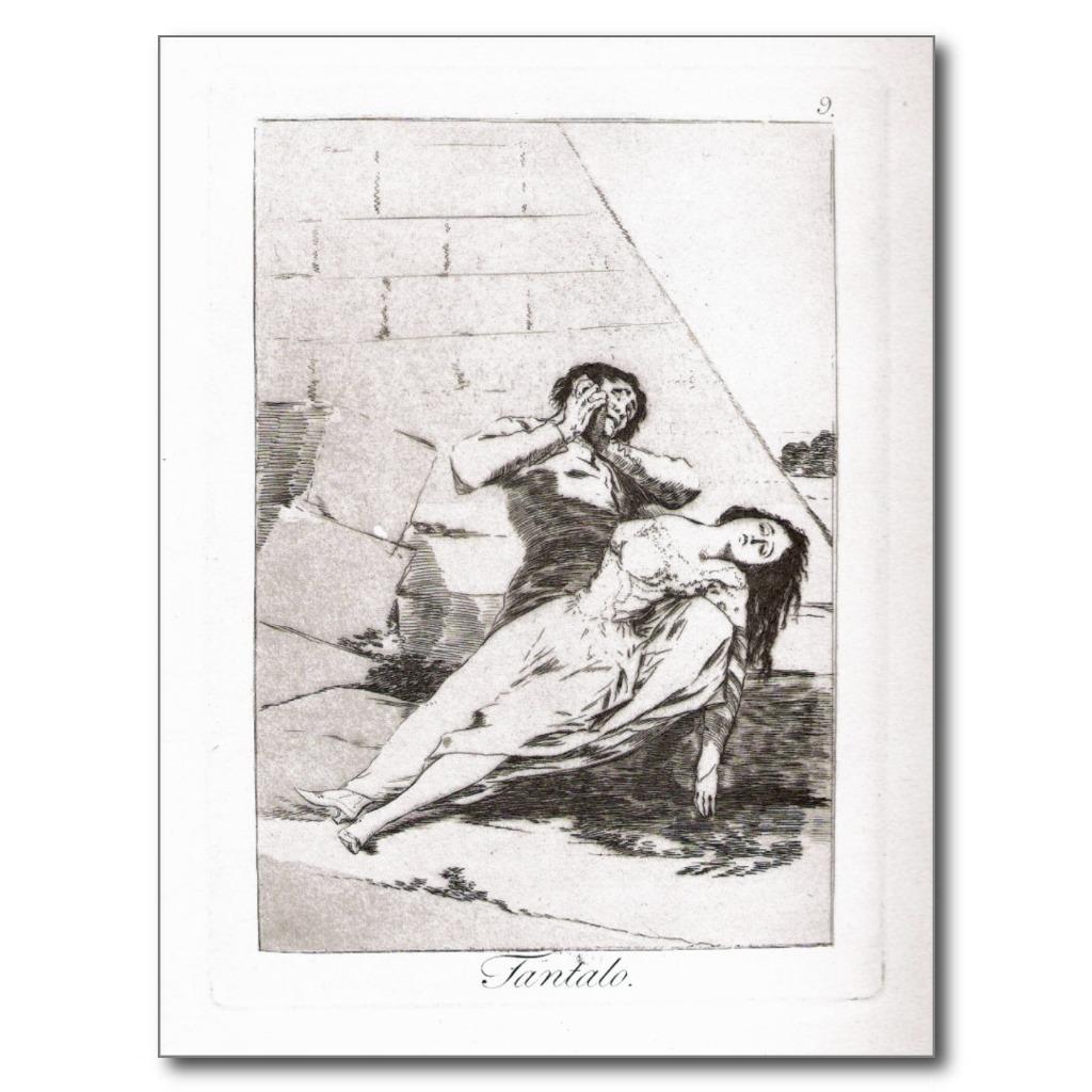 Foto Summary Francisco de Goya: Tantalo - c 18,3 x 12,7 Postales foto 816736