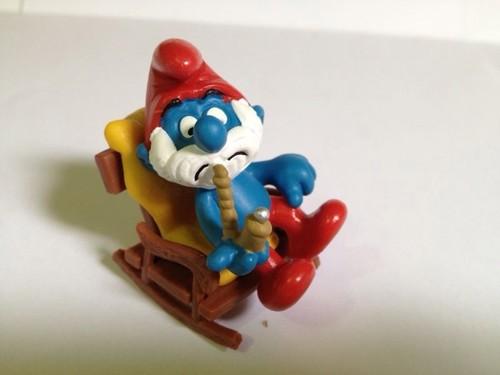 Foto Superpitufo Papa Pitufo Con Pipa Nuevo Smurf Schlumpf  Schlúmpfe Schleich Peyo foto 871356